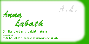 anna labath business card